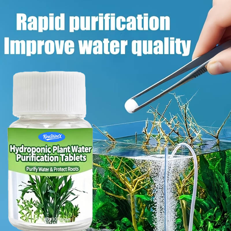 Aquarium Plant Liquid Fertilizer - แท็บเล็ตกรองน้ำแบบไฮโดรโปนิกส์-น้ำดื่มสำเร็จรูป เหมาะสำหรับตู้ปลา พืชกระถาง และระบบไฮโดรโปนิกส์ สำหรับสวนน้ำ