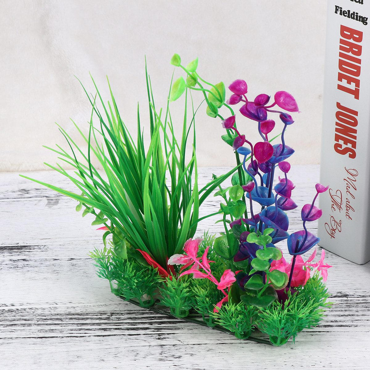 Non Planted Aquarium Fish - ต้นไม้ประดิษฐ์คุณภาพสูงสำหรับตู้ปลา ตกแต่งตู้ปลาด้วยหญ้าทะเลใต้น้ำที่สมจริง ปลอดสารพิษ ฐานมั่นคง