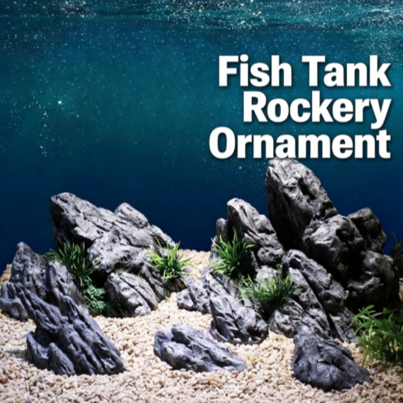 Aquarium Planted Setup - ของตกแต่งตู้ปลา หินจำลอง ภูเขาจำลอง ตกแต่งตู้ปลาขนาดเล็ก อุปกรณ์ตกแต่งตู้ปลา จัดสวนใต้น้ำ
