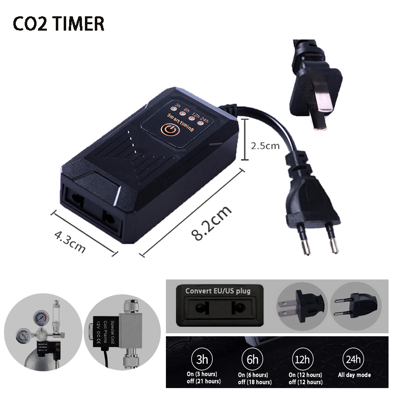 Planted Aquarium Co2 - Fish TANK Aquarium TIMER CO2 โซลินอยด์วาล์วเครื่องกําเนิดไฟฟ้า