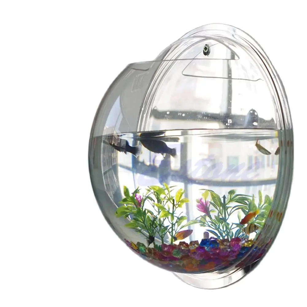 ติดผนังอะคริลิคชามปลาโปร่งใสแข - Aquarium Planted Wall บทวิจารณ์และราคา