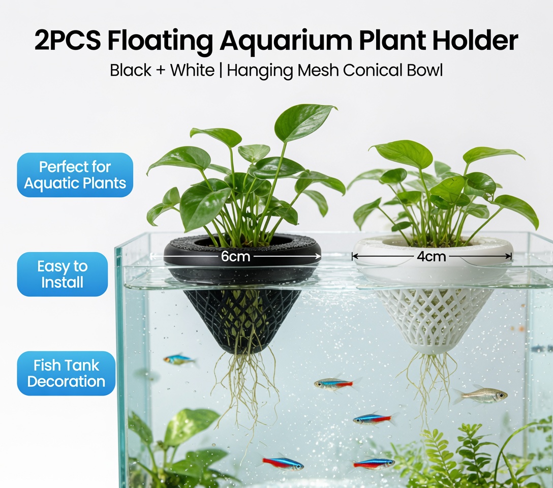ที่วางต้นไม้ในตู้ปลาแบบลอยน้ำ  - Aquarium Plant Design บทวิจารณ์และราคา