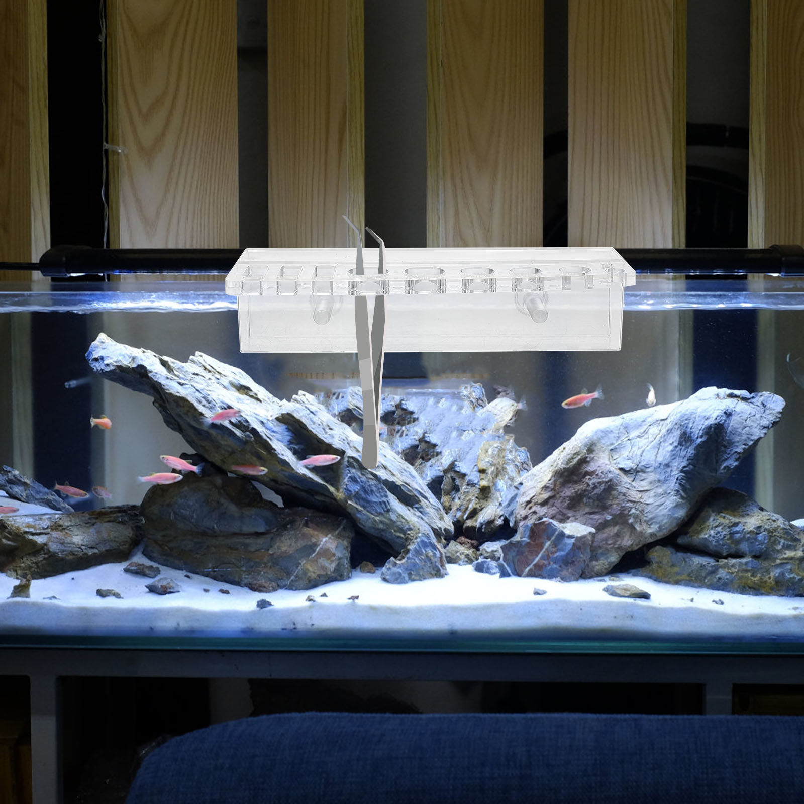 ที่วางอุปกรณ์ตู้ปลา อะคริลิค ช - Aquarium Planted Wall บทวิจารณ์และราคา