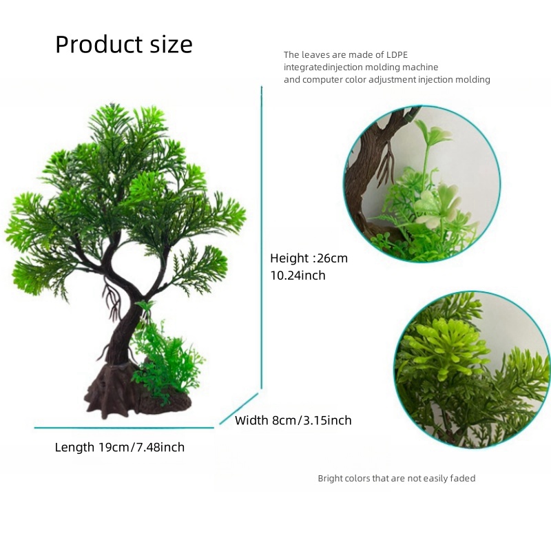 หญ้าเทียมสำหรับตกแต่งตู้ปลาตู้ - Aquarium Plant Live บทวิจารณ์และราคา