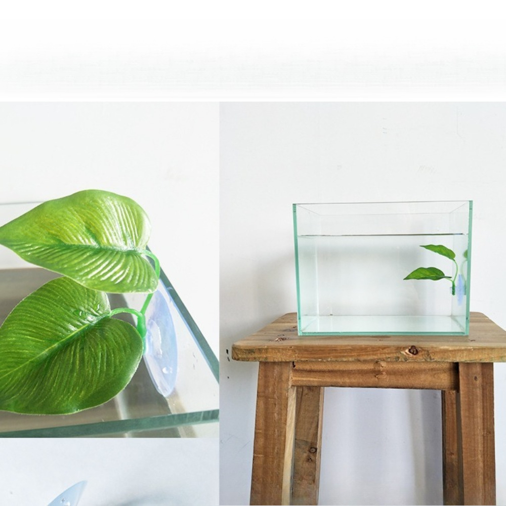 1/3/5/10 ใบไม้ประดิษฐ์สำหรับตู - Aquarium Planted Setup บทวิจารณ์และราคา