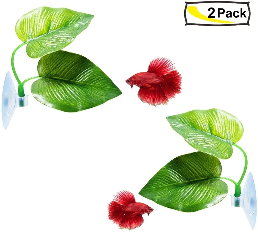 เปลญวนใบปลา Betta จําลองที่อยู - Aquarium Plant Design บทวิจารณ์และราคา
