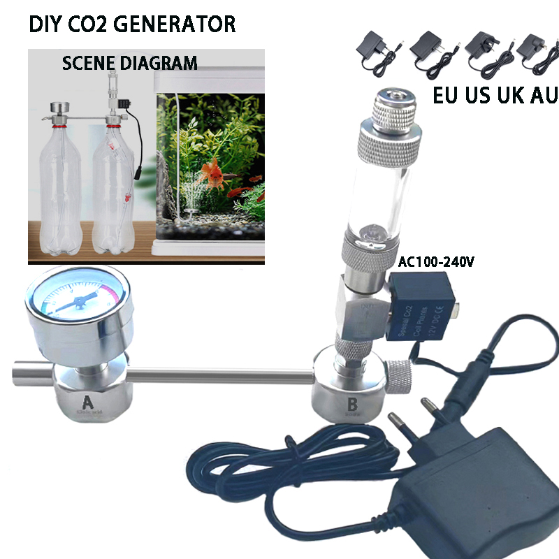 ชุดระบบเครื่องกำเนิด CO2 สำหรั - Planted Aquarium Co2 Kit บทวิจารณ์และราคา