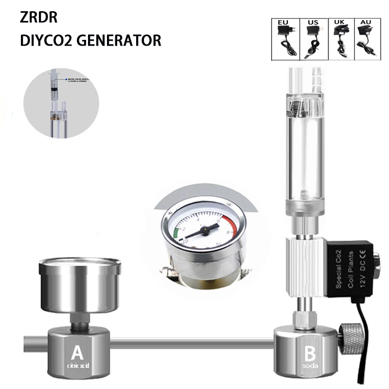 ชุดอุปกรณ์สร้างก๊าซคาร์บอนไดออ - Planted Aquarium Co2 Kit บทวิจารณ์และราคา