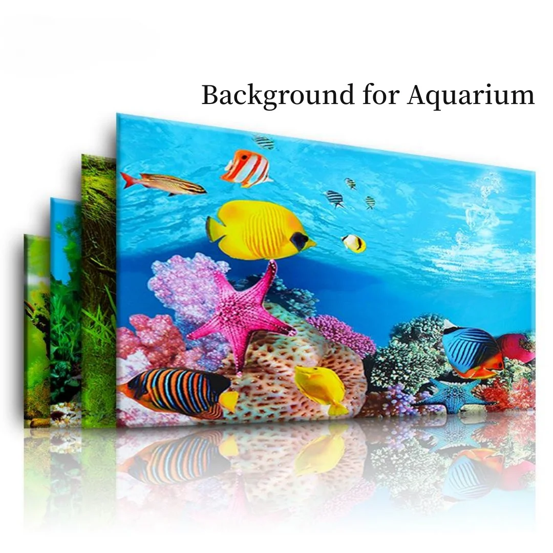 พื้นหลัง Aquarium 3D สติกเกอร์ - Aquarium Plant Design บทวิจารณ์และราคา