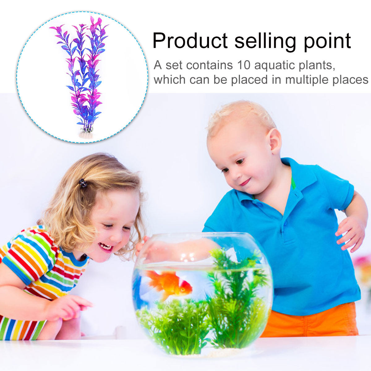 ชุดต้นไม้น้ำปลอม 10 ชิ้น 5 ต้น - Aquarium Plant Live บทวิจารณ์และราคา