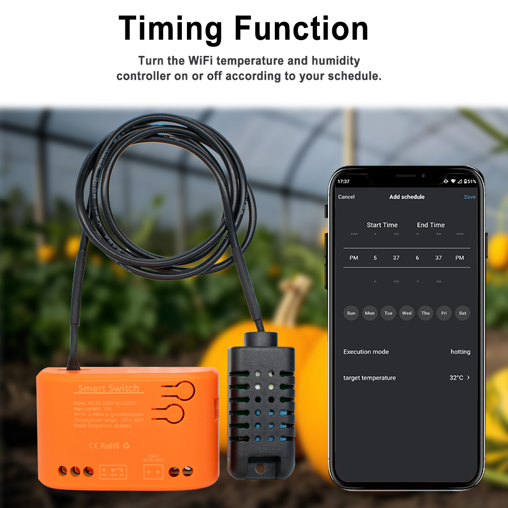 Tuya WiFi อุณหภูมิความชื้นเซนเ - Aquarium Planted บทวิจารณ์และราคา