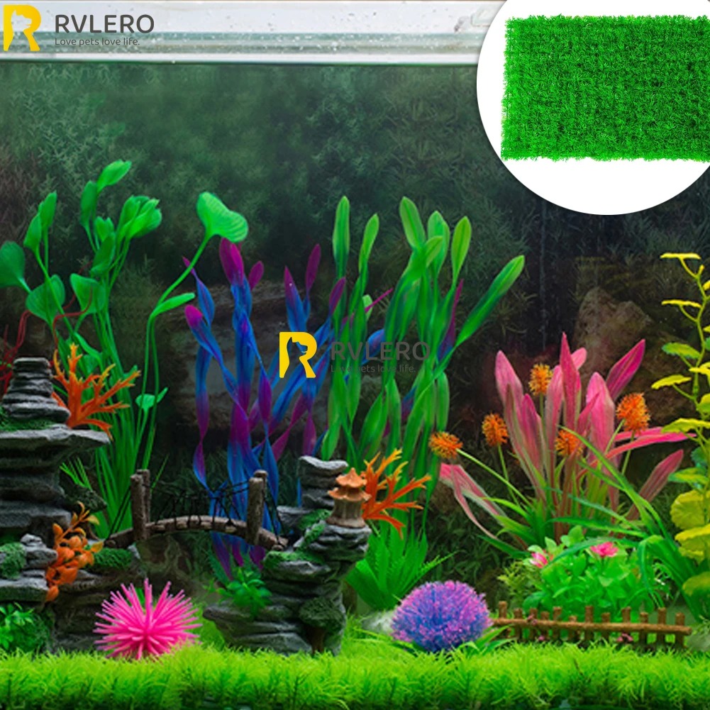 หญ้าเทียมสำหรับตกแต่งตู้ปลาตู้ - Aquarium Plant Live บทวิจารณ์และราคา