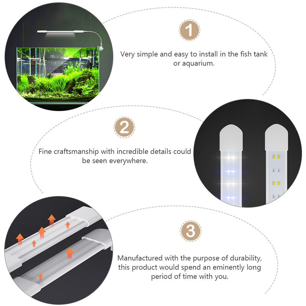 ไฟตู้ปลาแบบหนีบ 1 ชิ้น หลอดไฟ  - Aquarium Planted Setup บทวิจารณ์และราคา