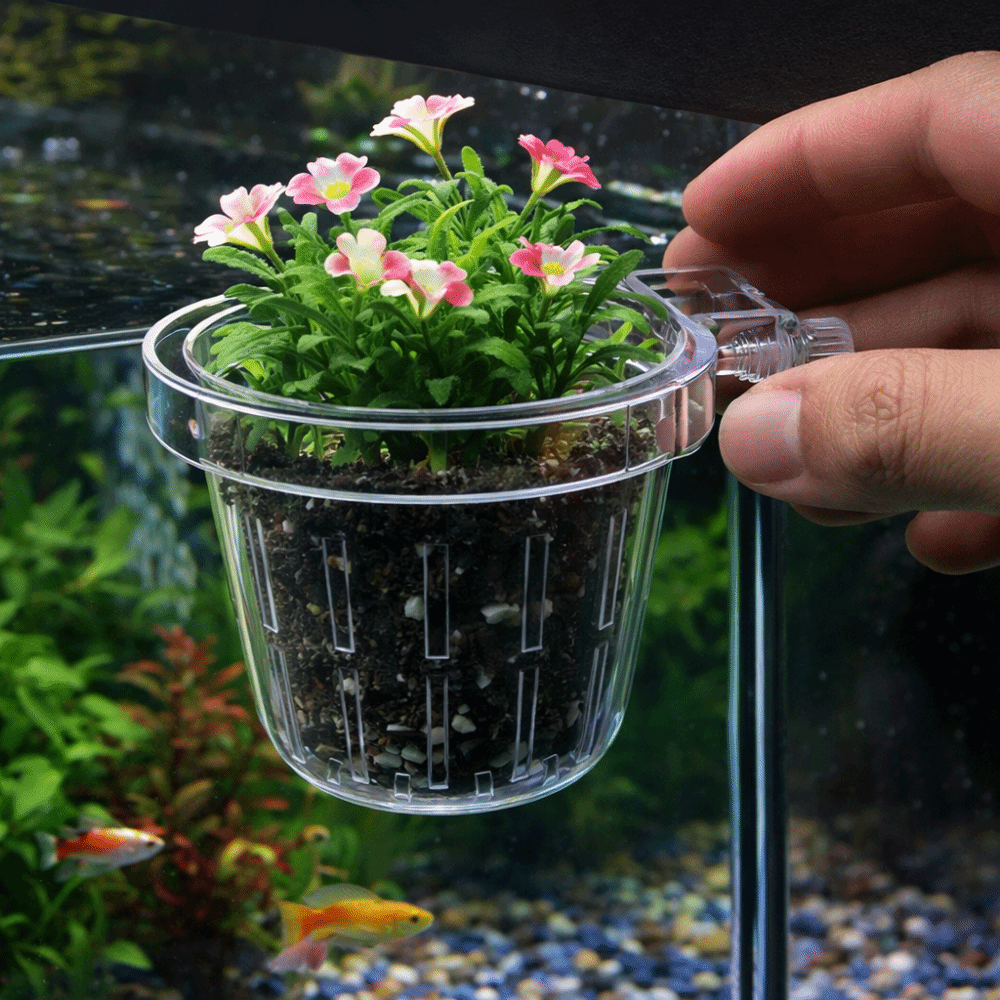 กระถางปลูกต้นไม้ในตู้ปลาแบบใส  - Aquarium Planted Wall บทวิจารณ์และราคา